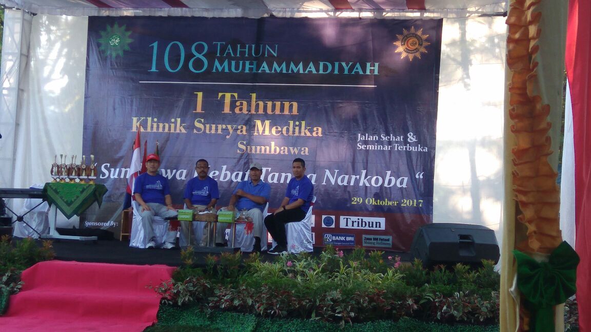 Rector of UMM attended the First Milad of Surya Medika Clinic in Sumbawa Celebrating the first milad,